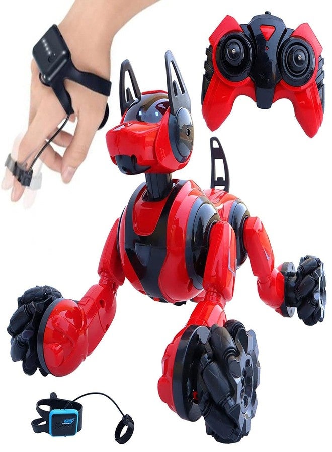 VIKINGS Remote Control Smart Robot Dog Toy with Light and Sound and Gesture Sensing Function for Kids (Multicolor) - Image 3